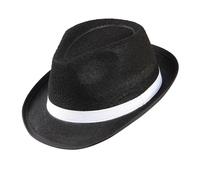 W WIDMANN MILANO Party Fashion - Chapeau de gangster en feutre, chapeau de mafia, chapeau en feutre, accessoire pour costumes de carnaval (Lot de 2)