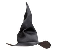 W WIDMANN MILANO Party Fashion - Chapeau de sorcière modelable | Couvre-chef noir, accessoire de costume pour sorciers, magiciens, Halloween, carnaval et soirées à thème