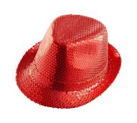 W WIDMANN MILANO Party Fashion - Chapeau Fedora, Chapeau avec paillettes, Couvre-chef, Carnaval