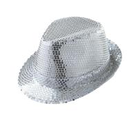 W WIDMANN MILANO Party Fashion - Chapeau Fedora, Chapeau avec paillettes, Couvre-chef, Carnaval