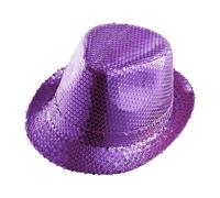 W WIDMANN MILANO Party Fashion - Chapeau Fedora, Chapeau avec paillettes, Couvre-chef, Carnaval