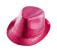 W WIDMANN MILANO Party Fashion - Chapeau Fedora, Chapeau avec paillettes, Couvre-chef, Carnaval (Lot de 5)