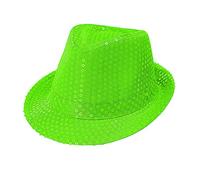 W WIDMANN MILANO Party Fashion - Chapeau Fedora, fluo, années 80, accessoire pour carnaval