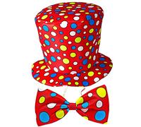 W WIDMANN MILANO Party Fashion - Cylindre Clown, Chapeau, Cirque, Accessoire pour Costumes de Carnaval