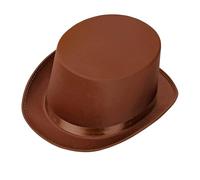 WIDMANN 09784 - Chapeau Unisexe Adulte Grand Gala, Chapeau, 10's et 20's, Nouvel an, Marié, Carnaval, Fête à thème, Taille Unique, Couleur Marron