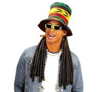W WIDMANN MILANO Party Fashion - Chapeau haut-de-forme rasta dreadlocks