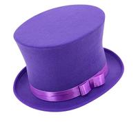 W WIDMANN MILANO Party Fashion - Chapeau haut-de-forme style Gatsby des années 20 avec ruban et nœud pour carnaval ou théâtre