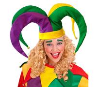 Widmann - 09839 - Chapeau Narrenne avec Clochette - Mixte - Adulte, Multicolore - Taille Unique