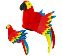 W WIDMANN MILANO Party Fashion - Chapeau perroquet, oiseau, déguisement d'animal, couvre-chef pour le carnaval
