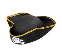 W WIDMANN MILANO Party Fashion - Chapeau Pirate - Taille Unique Noir/Or