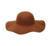 W WIDMANN MILANO Party Fashion, Chapeau rétro en feutre marron, style vintage, durable, léger, polyvalent pour divers costumes, personnalisable, Accessoire de Déguisement