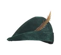 W WIDMANN MILANO Party Fashion - chapeau roi des voleurs avec plume, couvre-chef pour costumes de carnaval