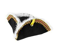 W WIDMANN MILANO Party Fashion, Chapeau tricorne de pirate, design élégant, feutre de qualité, taille unique, entretien facile, polyvalent pour toutes vos fêtes et déguisements