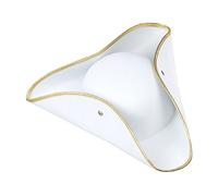 W WIDMANN MILANO Party Fashion, Chapeau tricorne en feutre blanc, design élégant, confort optimal, polyvalent pour toutes occasions, dimensions pratiques, finition soignée