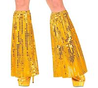 W WIDMANN MILANO Party Fashion - Chauffe-jambes à paillettes, style disco 70s, 1 paire, rétro, disco, carnaval, fête à thème