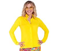 W WIDMANN MILANO Party Fashion - Chemise années 70 pour femme, Disco Fever, blouse, tenue de fête, costume de carnaval