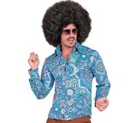 W WIDMANN MILANO Party Fashion - Chemise Hippie, Hipster, Flower Power, Tenue des années 60, Costumes de carnaval