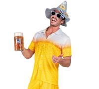 W WIDMANN MILANO Party Fashion - Chemise Party Fashion pour hommes, bière, T-shirt, fête de la bière, Bavière, tenue de bière, festival