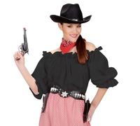 W WIDMANN MILANO Party Fashion - Chemisier pour costumes de pirates, cow-girls, épaules dénudées, manches bouffantes, chemise pour femmes pour carnaval et Halloween