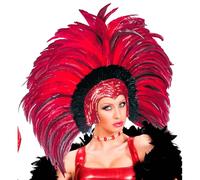 W WIDMANN MILANO Party Fashion -Coiffe en plumes Brazil, Samba, Chapeau, Coiffure, Accessoire, Fête à thème, Carnaval