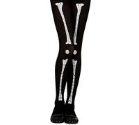 W WIDMANN MILANO Party Fashion - Collant squelette pour fille, danse, gothique, horreur, Halloween, carnaval, 70 DEN