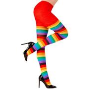 W WIDMANN MILANO Party Fashion - Collants, arc-en-ciel, 75 DEN, accessoire pour costumes de carnaval