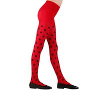 W WIDMANN MILANO Party Fashion - Collants pour enfants, 70 DEN, Accessoires pour costumes de sorcières, coccinelles, abeilles, elfes, etc.