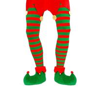W WIDMANN MILANO Party Fashion - Collants pour hommes, rayés, 70 DEN, Elfes, Père Noël, Noël