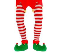 W WIDMANN MILANO Party Fashion - Collants pour hommes, rayés, 70 DEN, Elfes, Père Noël, Noël