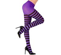 Widmann Collants femme rayés violet et noir 70 DEN Taille XL