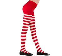W WIDMANN MILANO - Collants rayés enfant Party Fashion - Rouge/Blanc Taille 1-3 ans (90/104 cm)