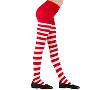 Widmann – Collants rayés rouges et blancs – Enfant 8-10 ans (140 cm)