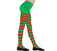 W WIDMANN MILANO Party Fashion - Collants rayés pour enfants, accessoires de déguisement pour costumes de sorcières, coccinelles, abeilles, elfes, pour tous les jours et bien plus encore