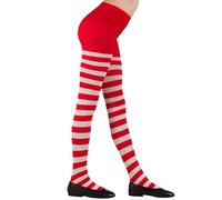 W WIDMANN MILANO Party Fashion - Collants rayés pour enfants, accessoires de déguisement pour costumes de sorcières, coccinelles, abeilles, elfes, pour tous les jours et bien plus encore