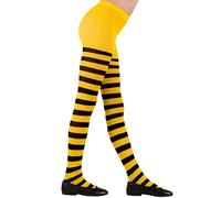 W WIDMANN MILANO Party Fashion - Collants rayés pour enfants, accessoires de déguisement pour costumes de sorcières, coccinelles, abeilles, elfes, pour tous les jours et bien plus encore