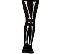 W WIDMANN Widmann vd-wdm30018 Collant Squelette, Noir, 7/10 Ans