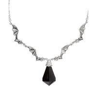 W WIDMANN MILANO Collier Chauve-souris Noir et Pierre Femme Halloween