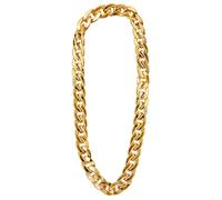 W WIDMANN MILANO Party Fashion - Collier or, 72 cm, collier, accessoire, déguisements de carnaval, années 80, rappeur