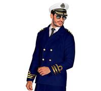 W WIDMANN MILANO Party Fashion - Costume Amiral Veste de capitaine, veste, matelot, capitaine, uniforme, déguisements de carnaval
