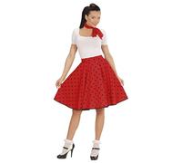 W WIDMANN MILANO Party Fashion - Costume années 50, jupe polaire et foulard, à pois, Rockabilly, Rock'n'Roll, Carnaval