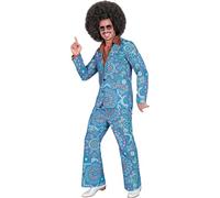 W WIDMANN MILANO Party Fashion - Costume années 60 costume, veste et pantalon, hippie, reggae, flower power, disco fever