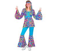 W WIDMANN MILANO Party Fashion - Costume années 70 Groovy Style, Reggae, Hippie, Flower Power, Disco Fever, Costumes de carnaval