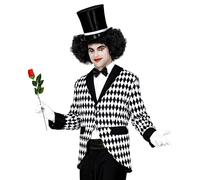 W WIDMANN MILANO Party Fashion - Costume Arlequin, queue de pie, clown, cirque, déguisements de carnaval