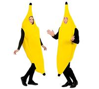 W WIDMANN MILANO Party Fashion - Costume banane pour adultes, nourriture, fruits, déguisements de carnaval