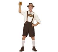 Widmann - Déguisement bavarois homme - incl. pantalon, chemise, chaussettes, chapeau - Taille XXXL