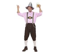 W WIDMANN MILANO Party Fashion - Costume bavarois, pantalon traditionnel homme, chemise, fête populaire, fête de la bière, carnaval