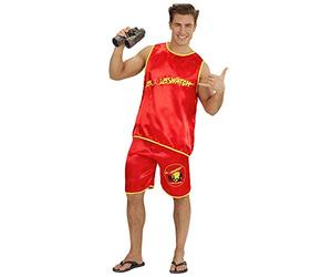 W WIDMANN MILANO Party Fashion - Costume « Boobs Watch » | Ensemble 2 pièces avec débardeur et short style maître-nageur pour le carnaval et les soirées à thème