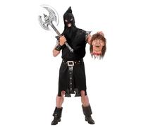 W WIDMANN MILANO Party Fashion - Costume bourreau, noir, Moyen Âge, costumes de carnaval, Halloween