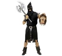 W WIDMANN MILANO Party Fashion - Costume bourreau, noir, Moyen Âge, costumes de carnaval, Halloween