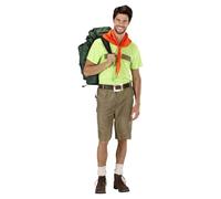 W WIDMANN MILANO Party Fashion, Costume Boy Scout XL en rouge et noir, design original, confort optimal, matériaux durables, polyvalent pour fêtes et spectacles, ajustement parfait